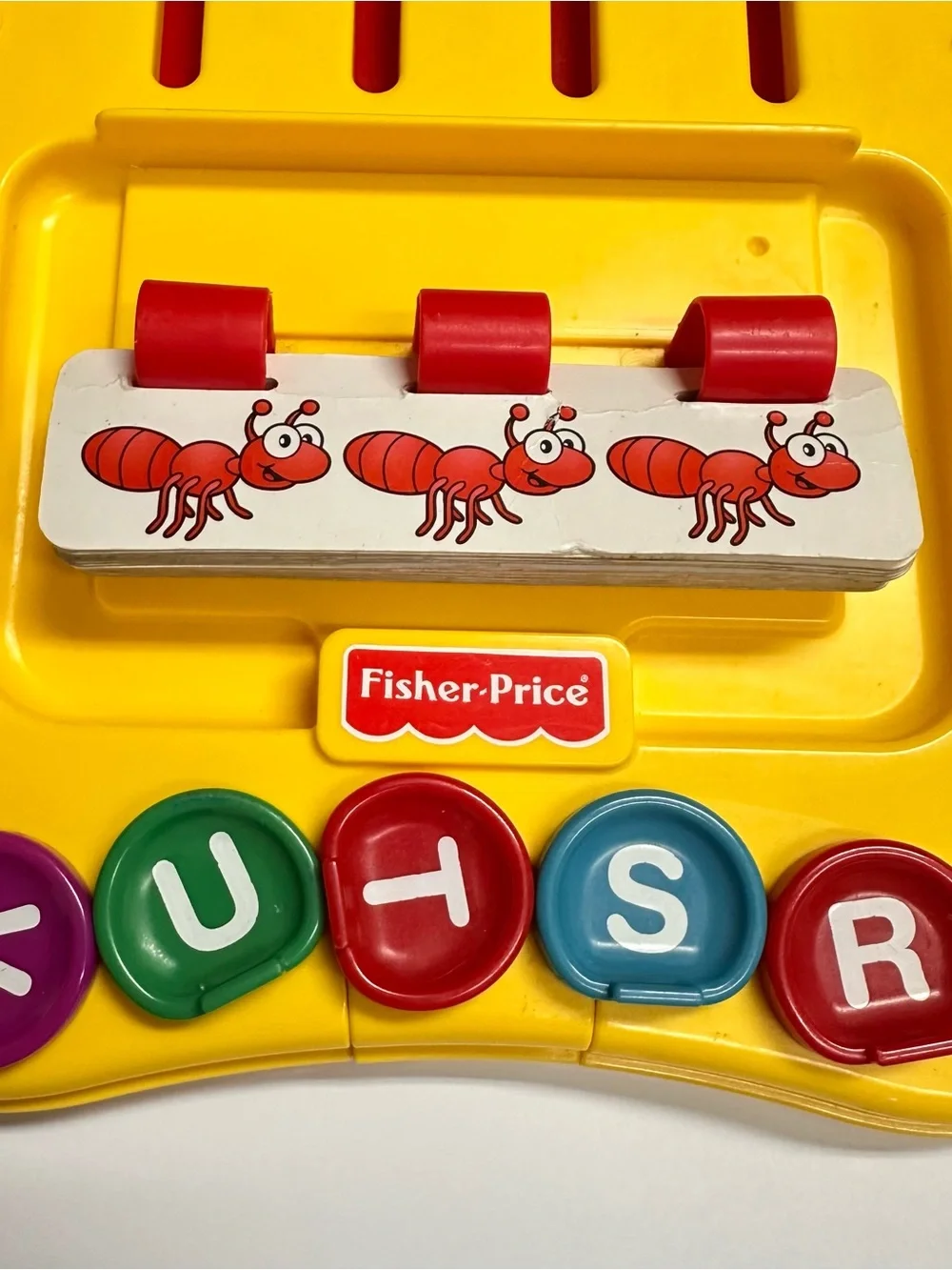 VTG 1997 Fisher Price Alpha-Go-Round Alphabet Spelling Game Learning Toy #72489